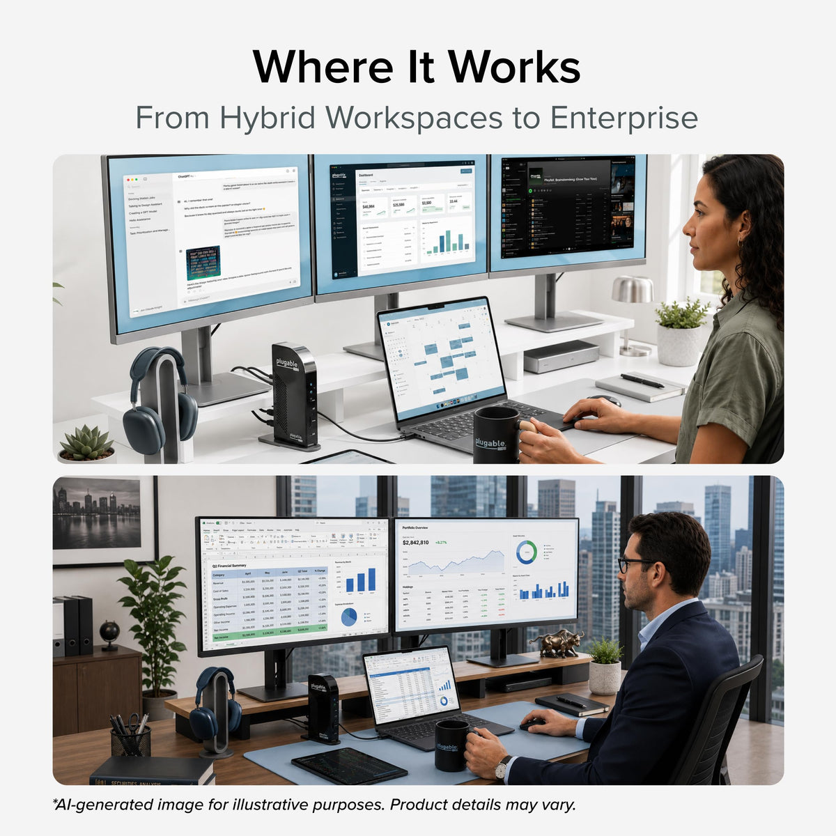 13-in-1 Triple Display USB-C Dock