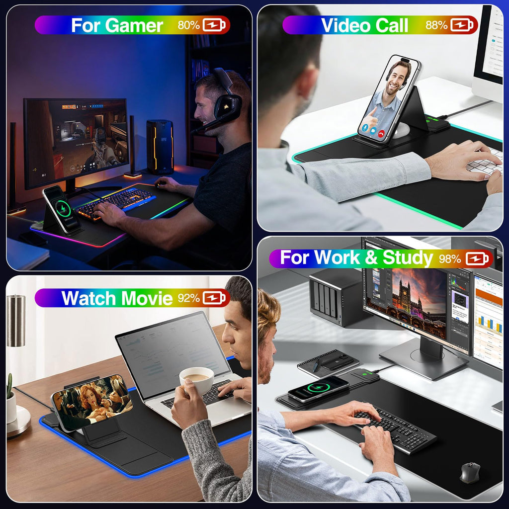 Wireless Charging Desk Mat
