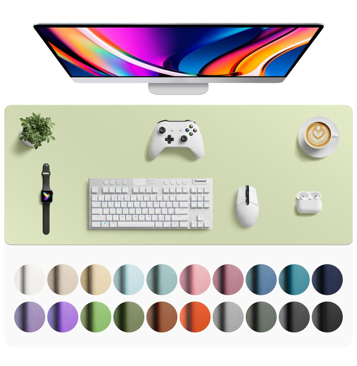 Non-Slip PU Leather Desk Mat