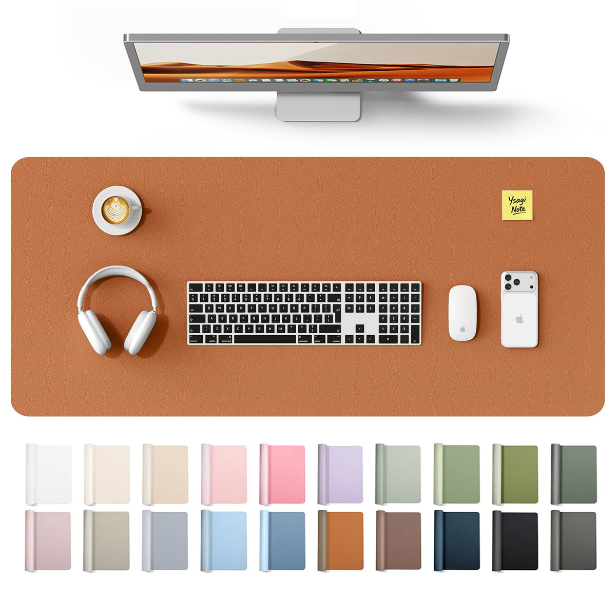 Waterproof PU Leather Desk Mat