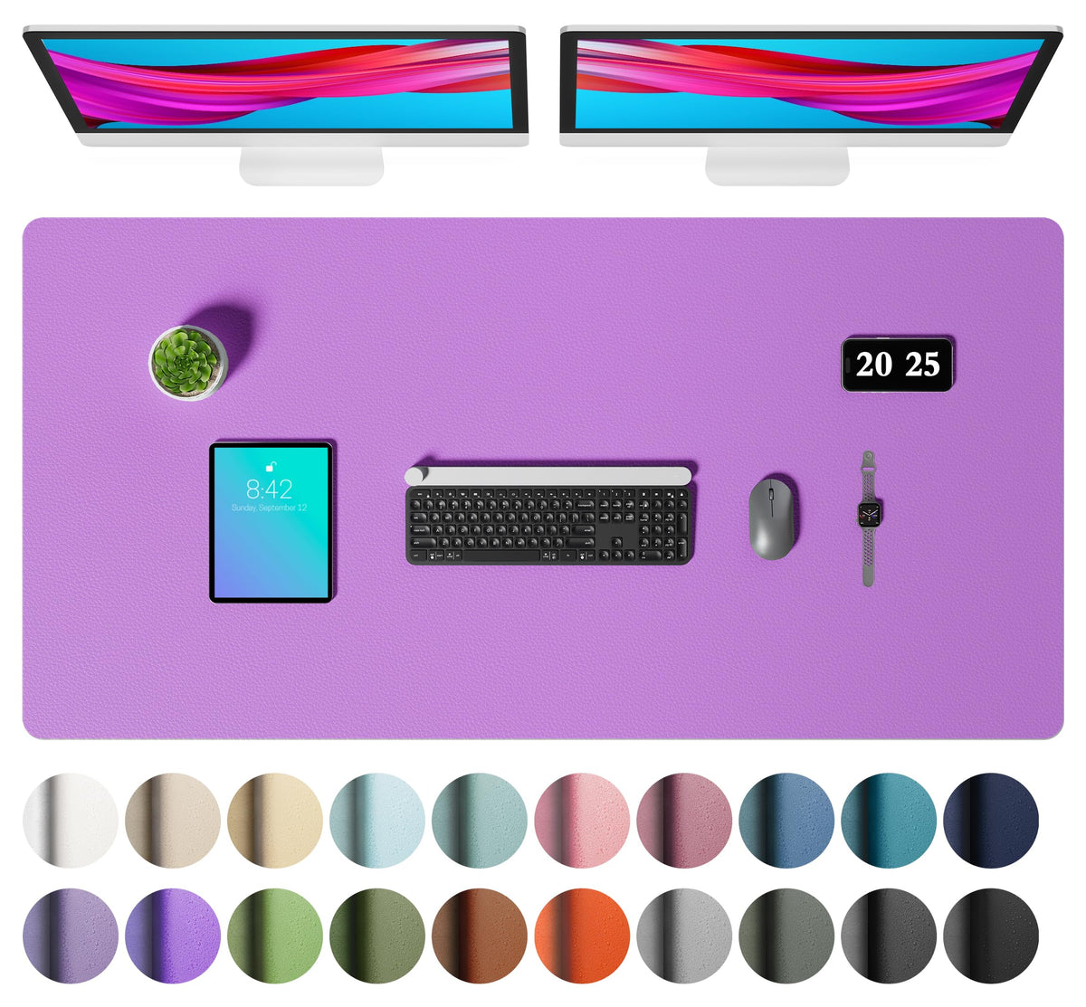Non-Slip PU Leather Desk Mat