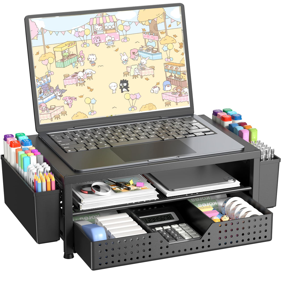Monitor Riser with Drawer