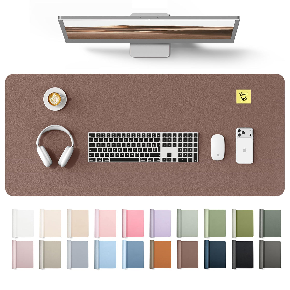 Waterproof PU Leather Desk Mat