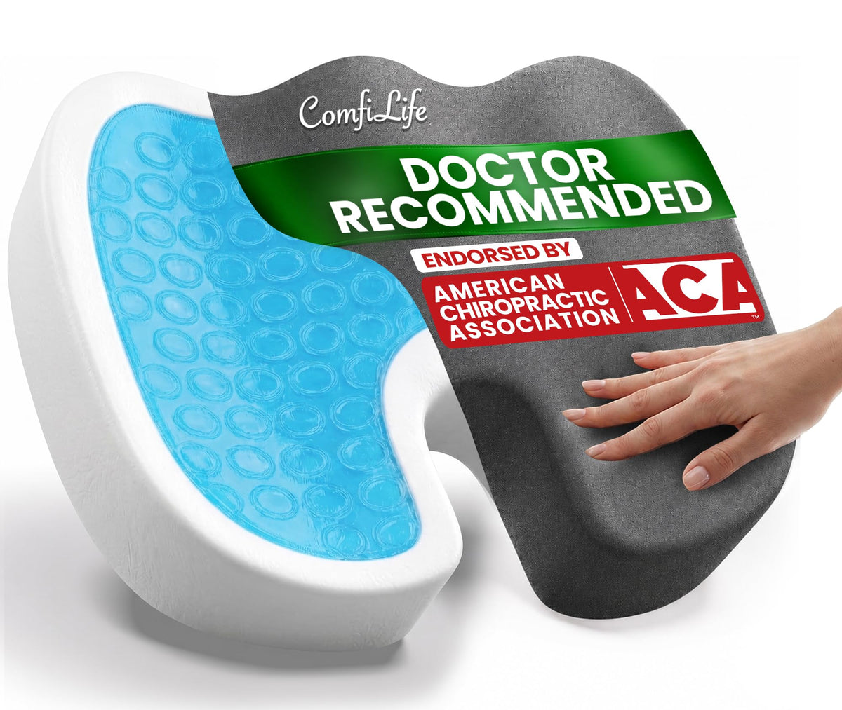 Gel Memory Foam Seat Cushion
