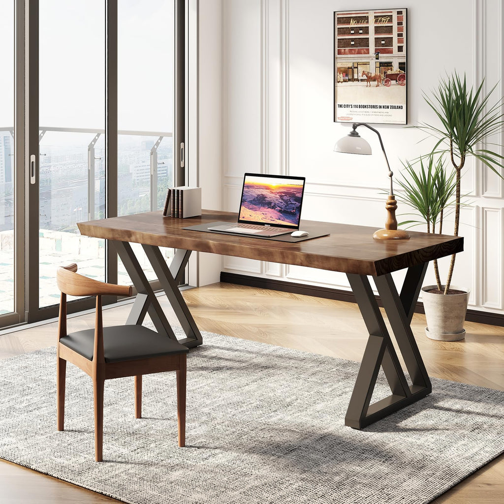 Live-Edge Solid Wood Desk