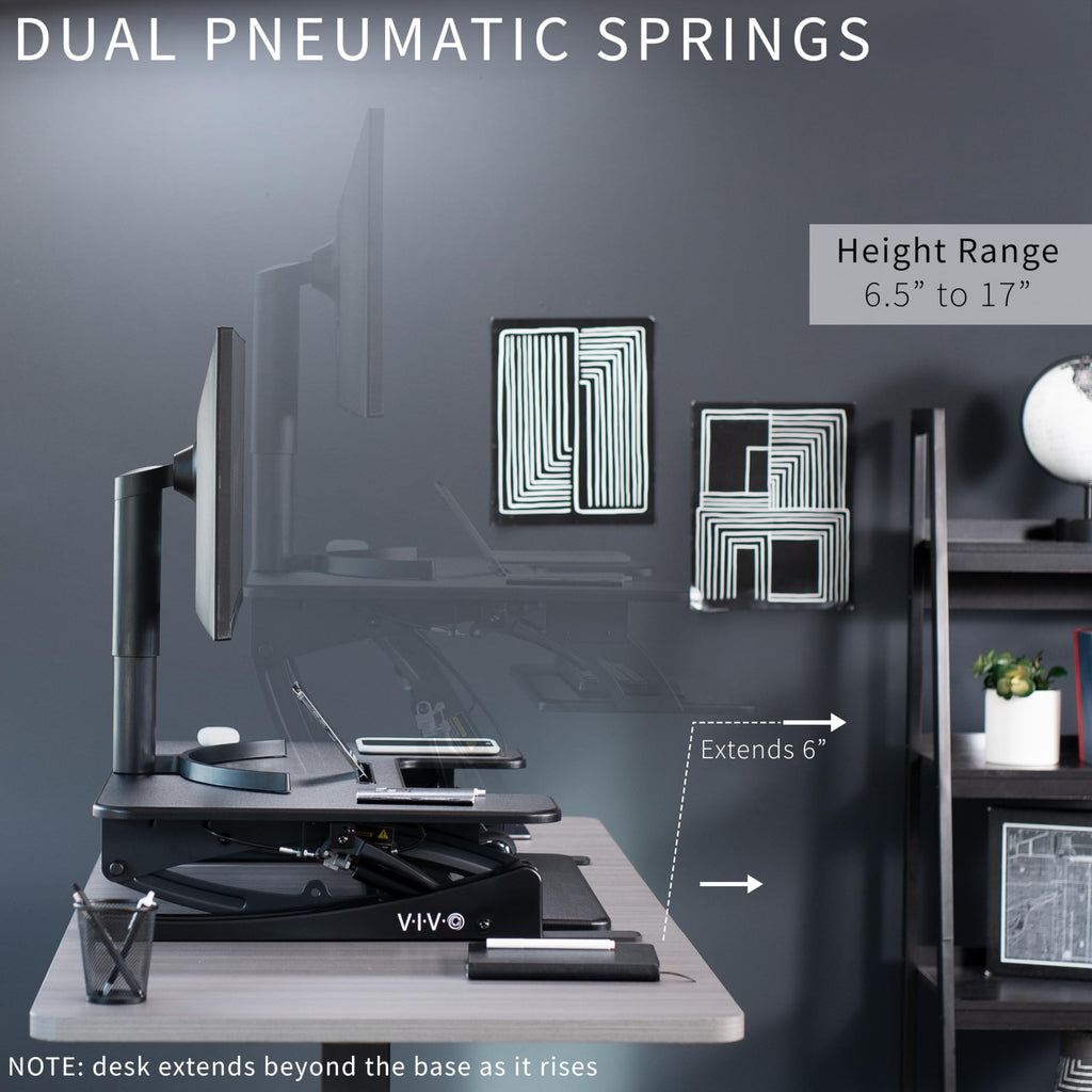 Pneumatic Standing Desk Converter