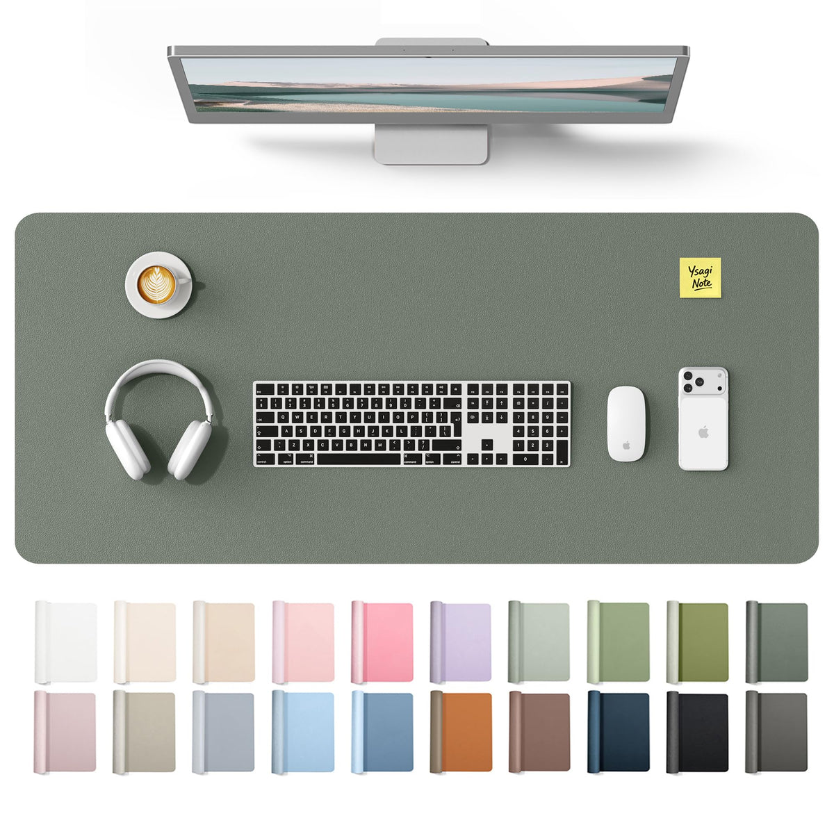 Waterproof PU Leather Desk Mat