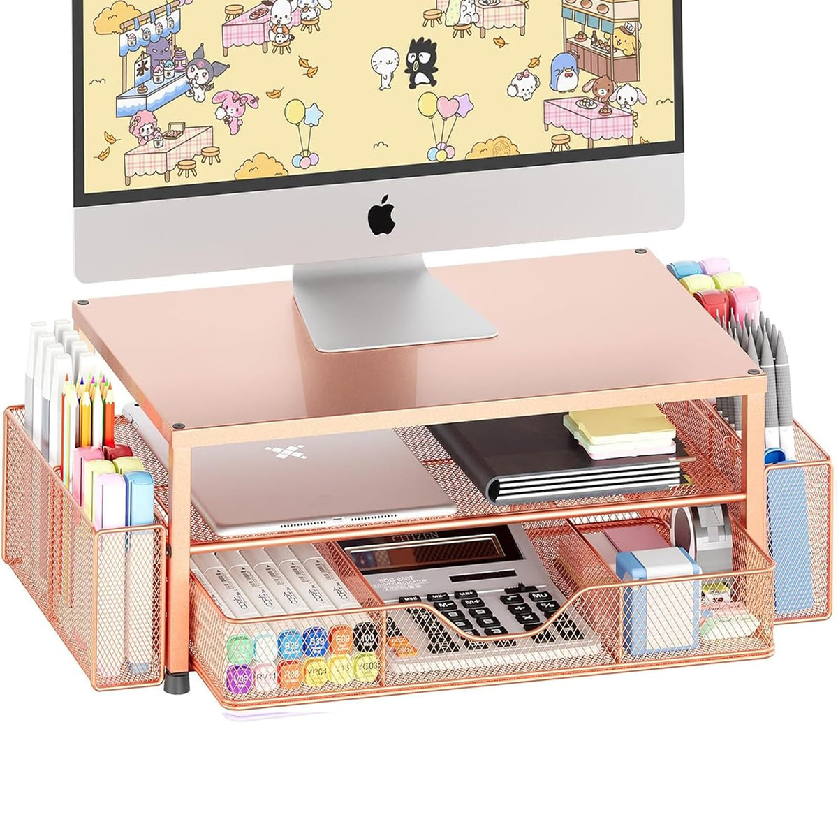 Monitor Riser with Drawer