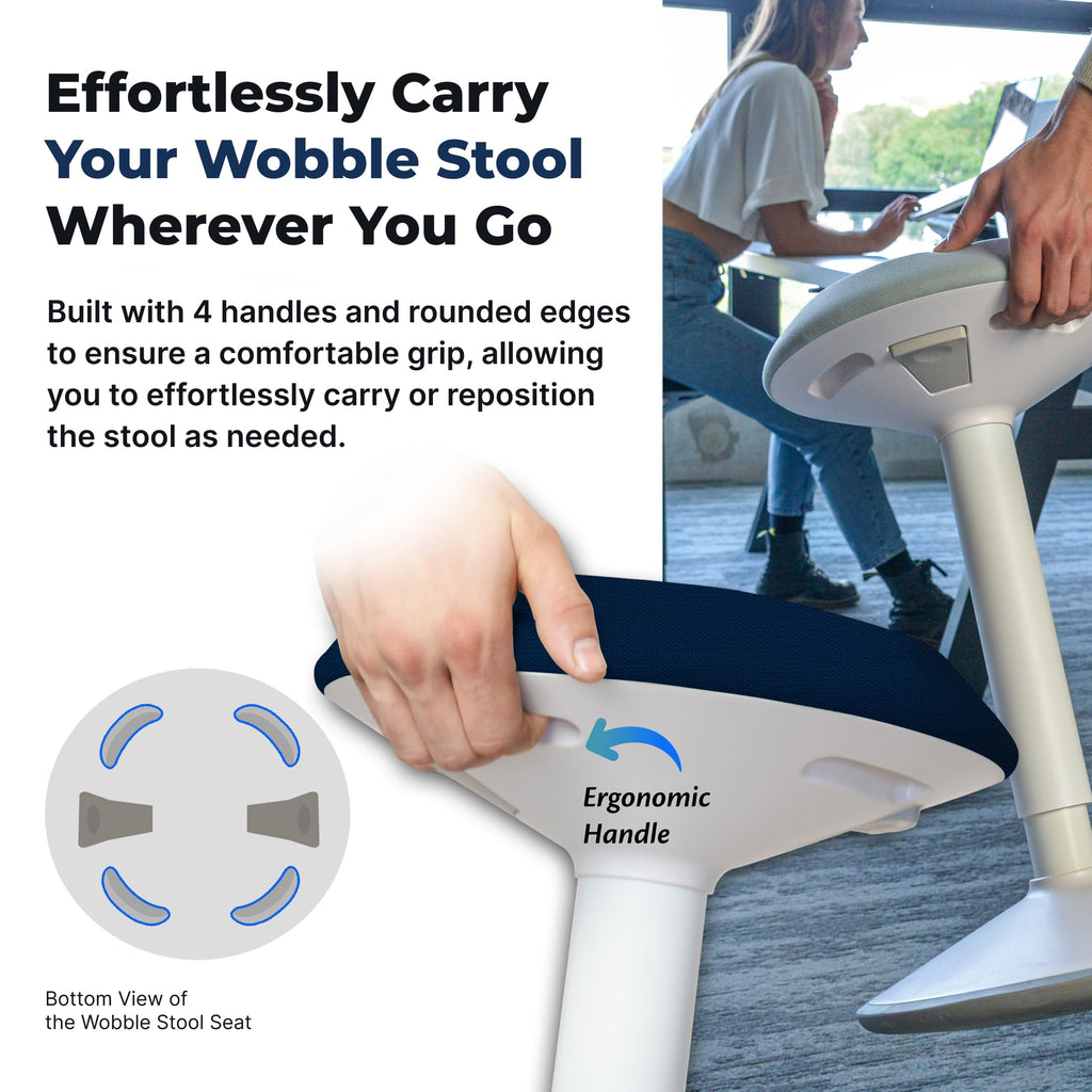 Height-Adjustable Wobble Stool