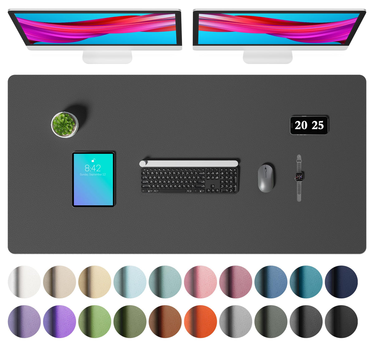 Non-Slip PU Leather Desk Mat