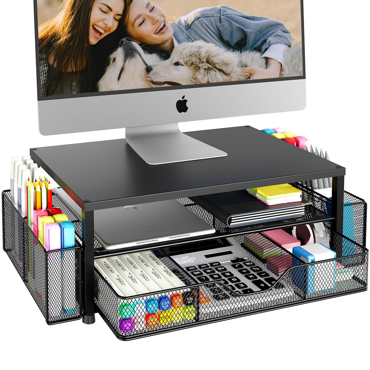 Monitor Riser with Drawer