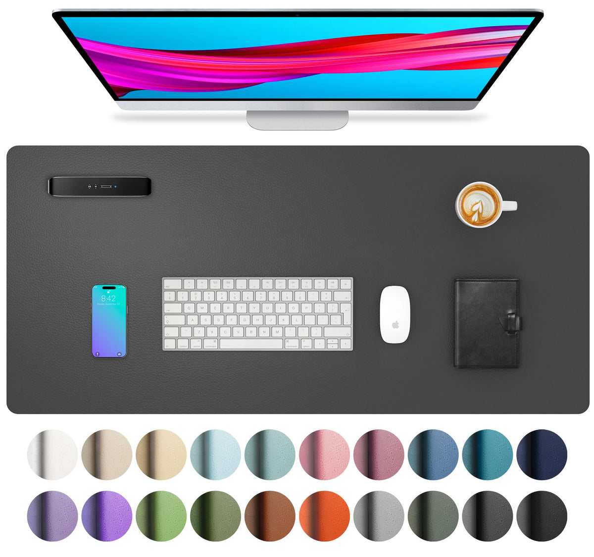 Non-Slip PU Leather Desk Mat