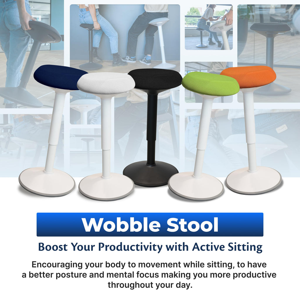 Height-Adjustable Wobble Stool