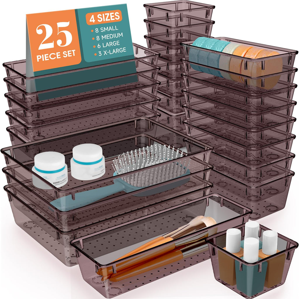 25-Piece Drawer Organizer Set