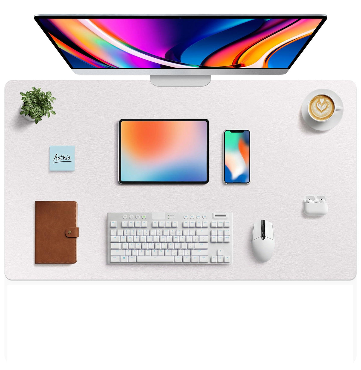 Non-Slip PU Leather Desk Mat