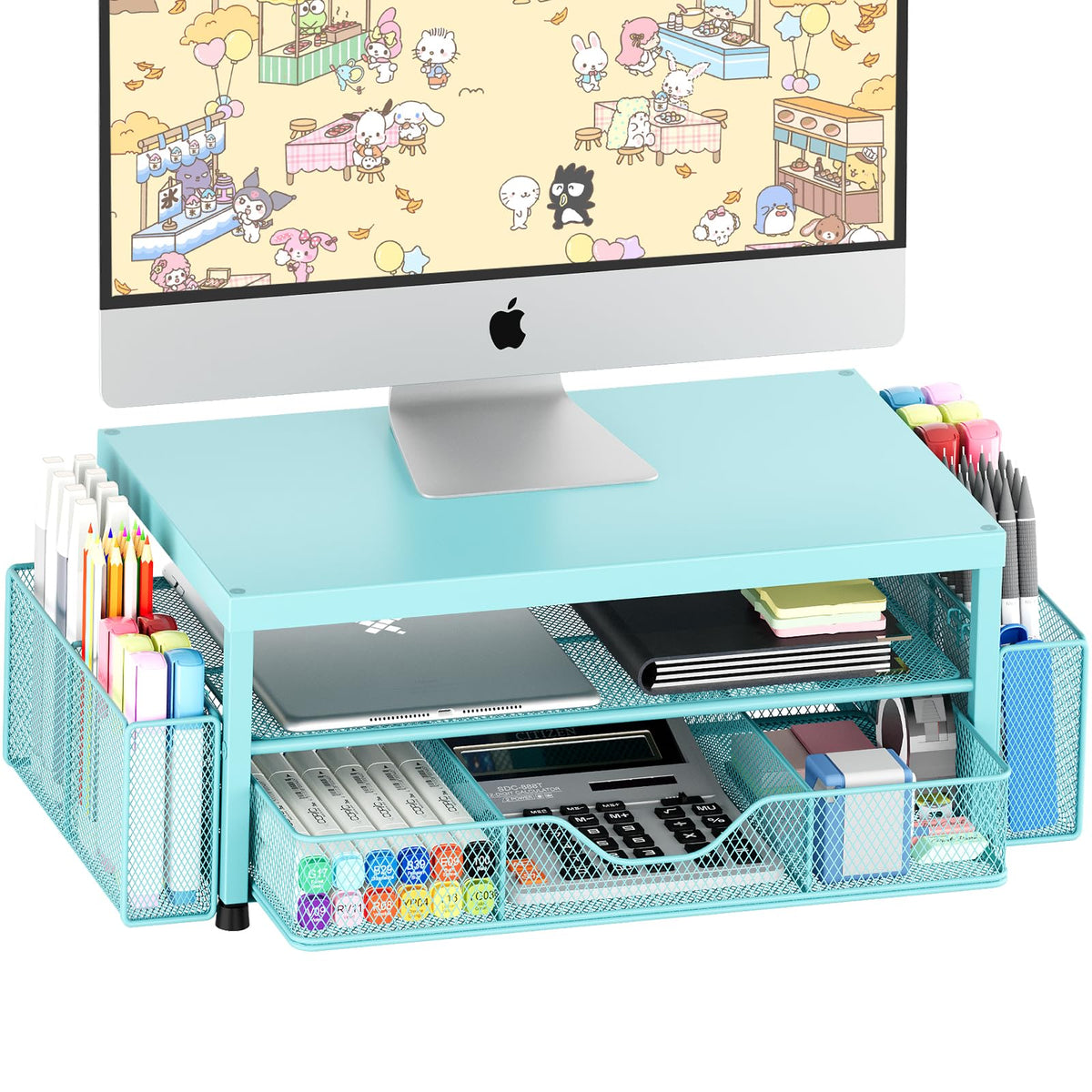 Monitor Riser with Drawer