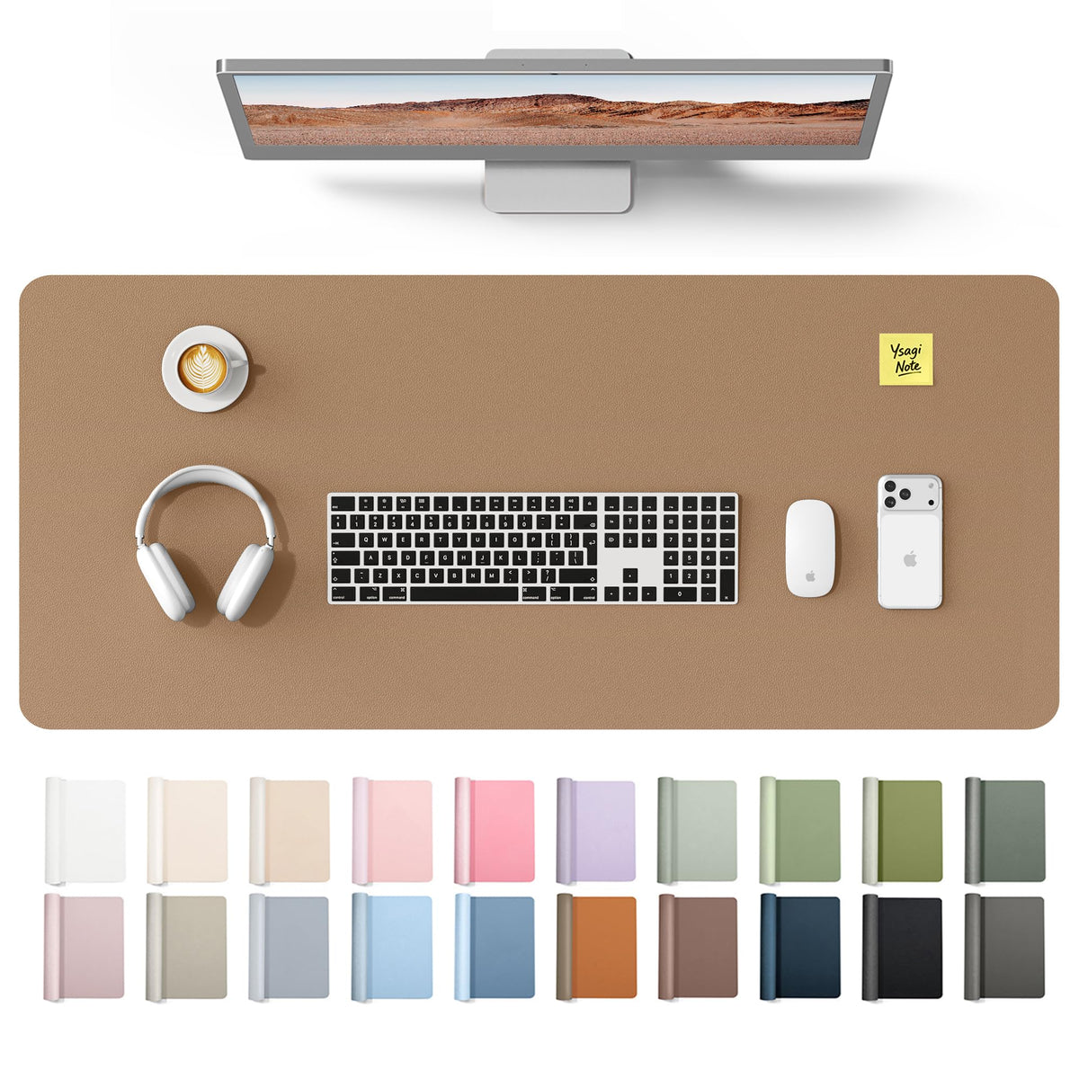 Waterproof PU Leather Desk Mat