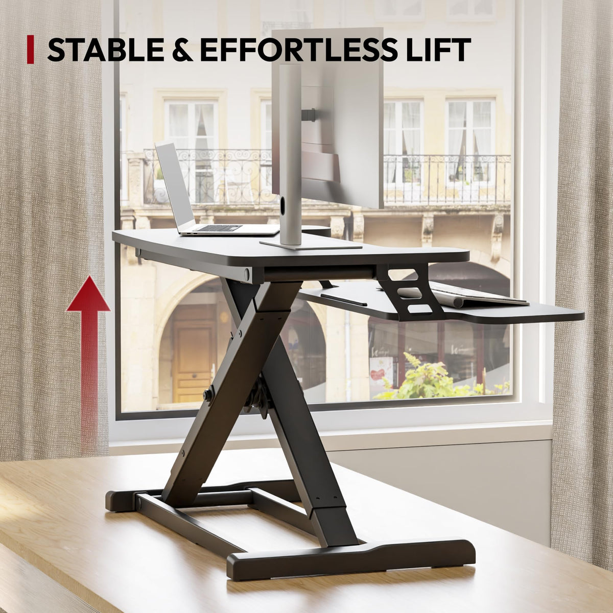 Standing Desk Converter with Keyboard Tray
