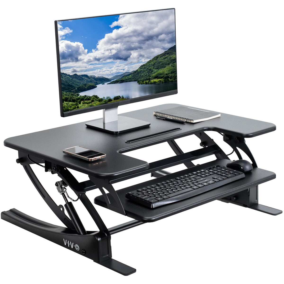 Pneumatic Standing Desk Converter