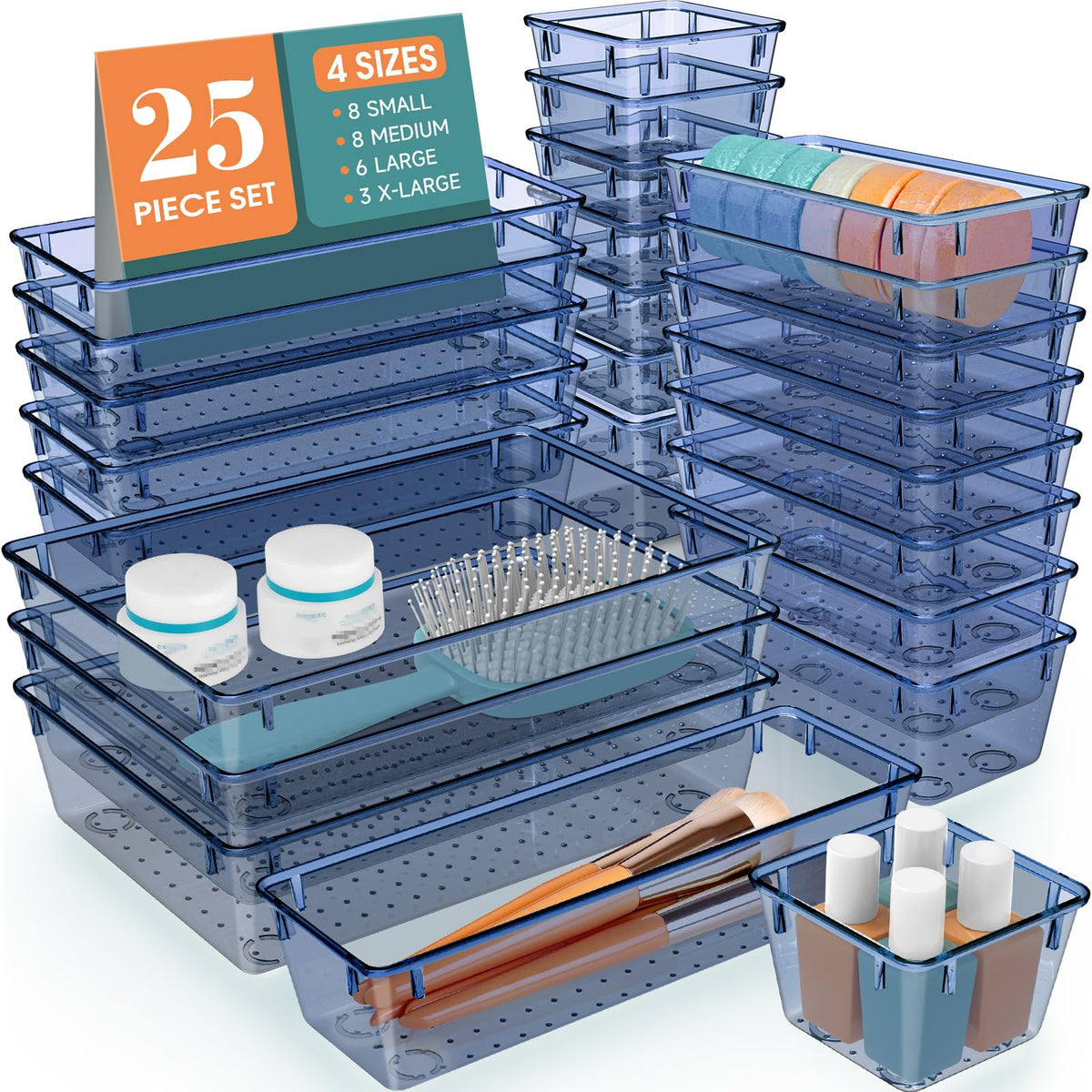 25-Piece Drawer Organizer Set