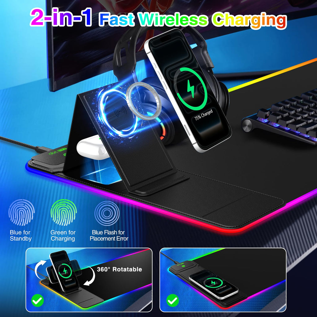 Wireless Charging Desk Mat
