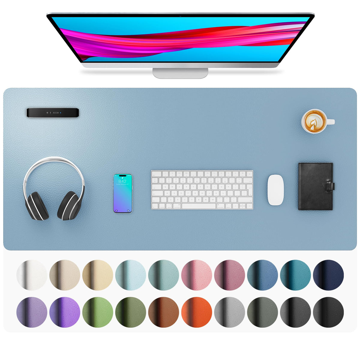 Non-Slip PU Leather Desk Mat