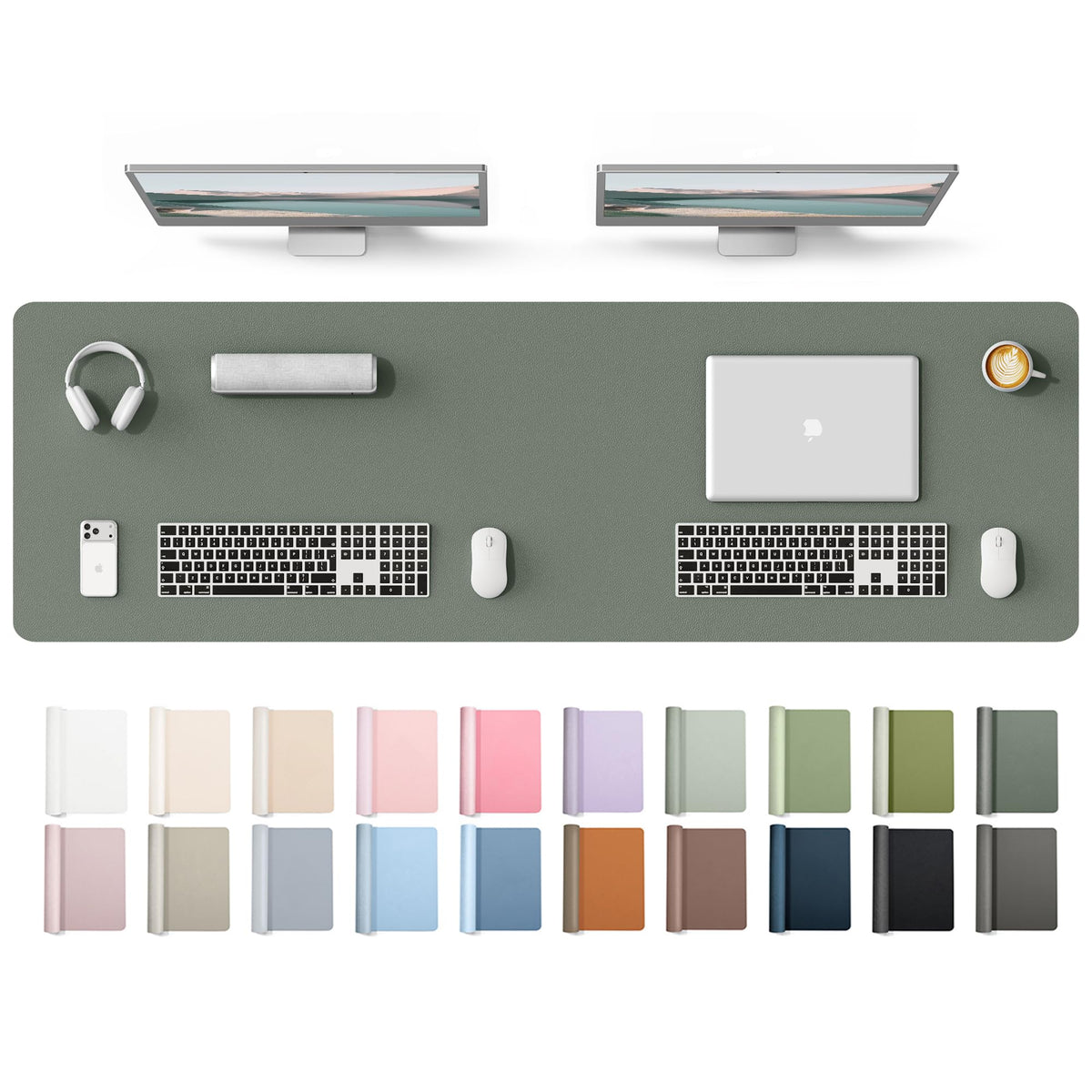 Waterproof PU Leather Desk Mat
