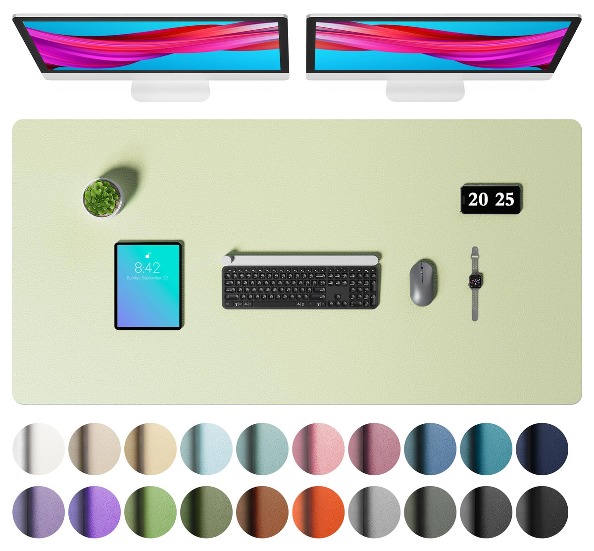 Non-Slip PU Leather Desk Mat