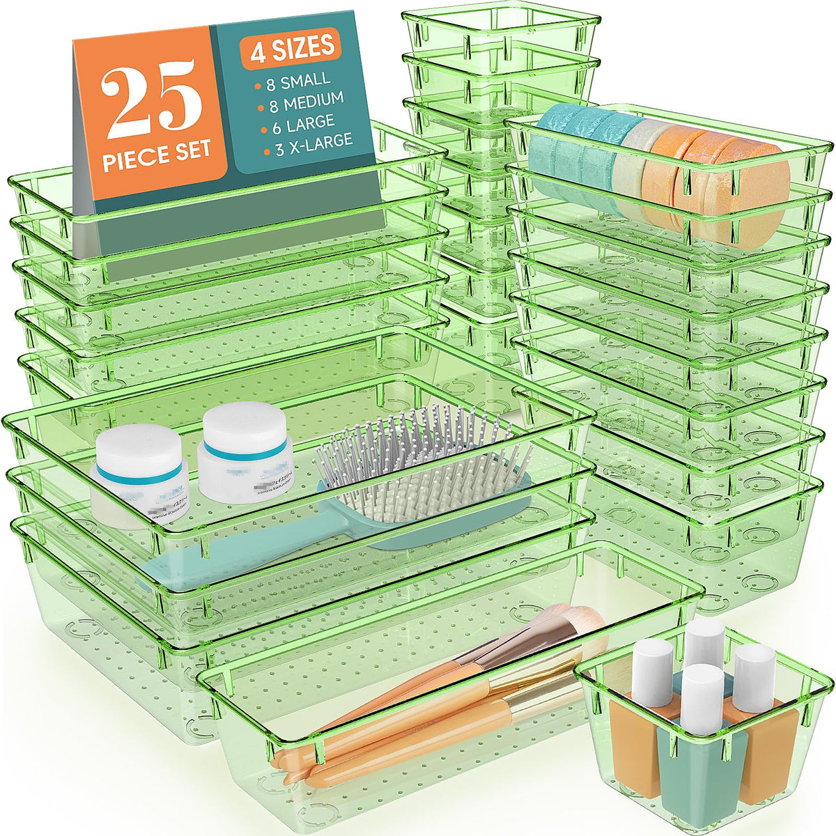 25-Piece Drawer Organizer Set