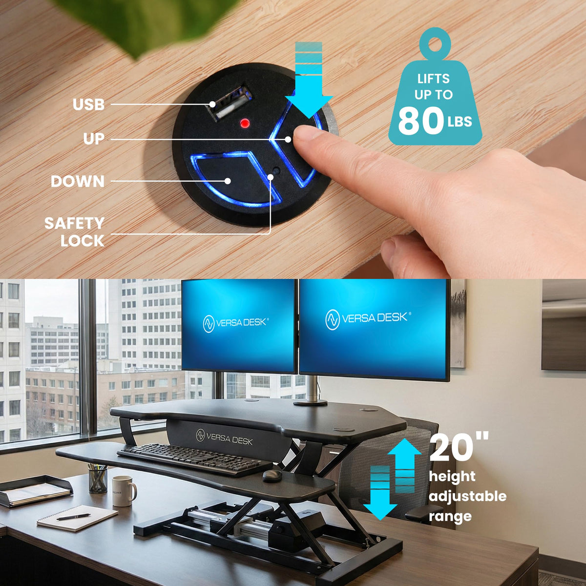 Electric Desktop Riser