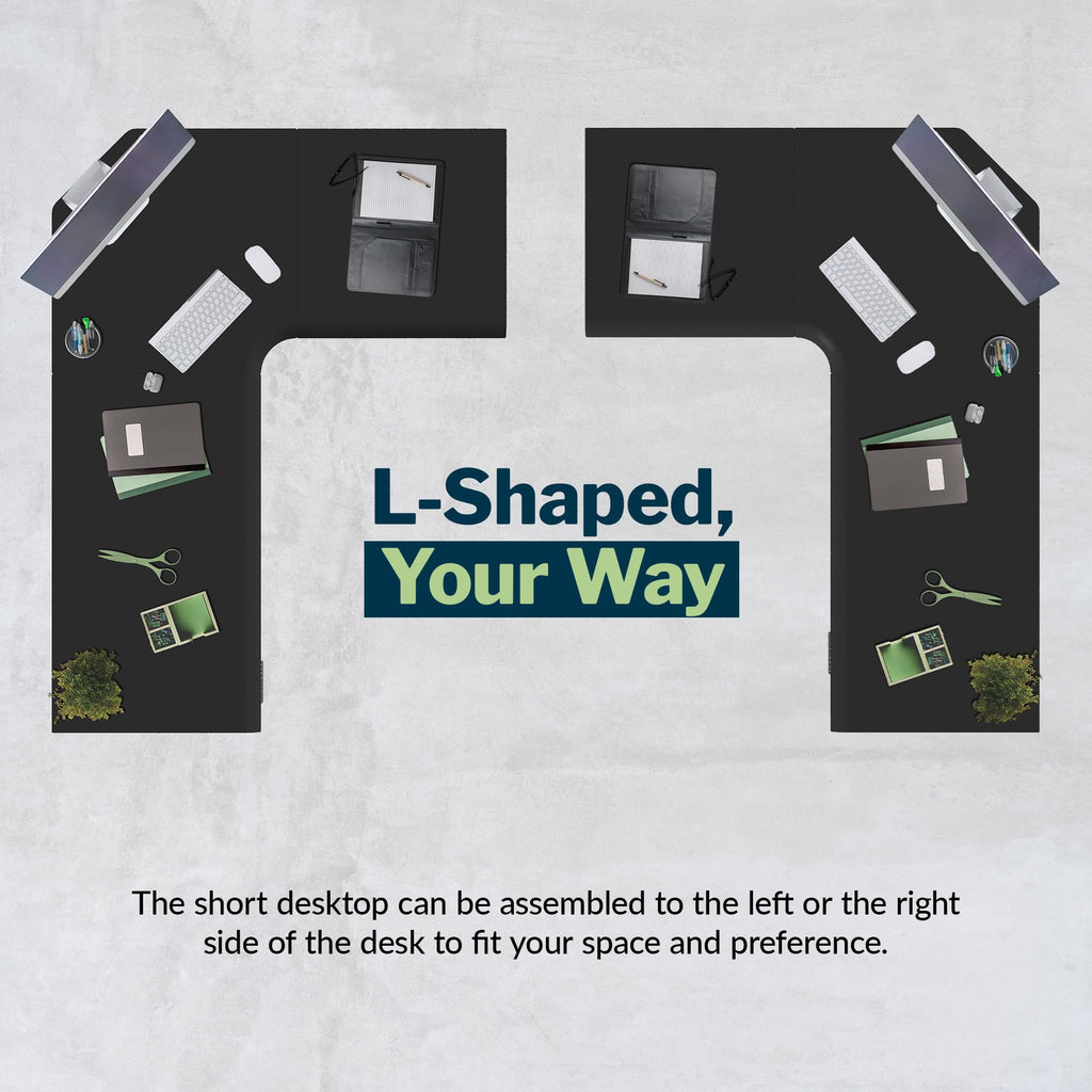 Electric L-Shaped Standing Desk