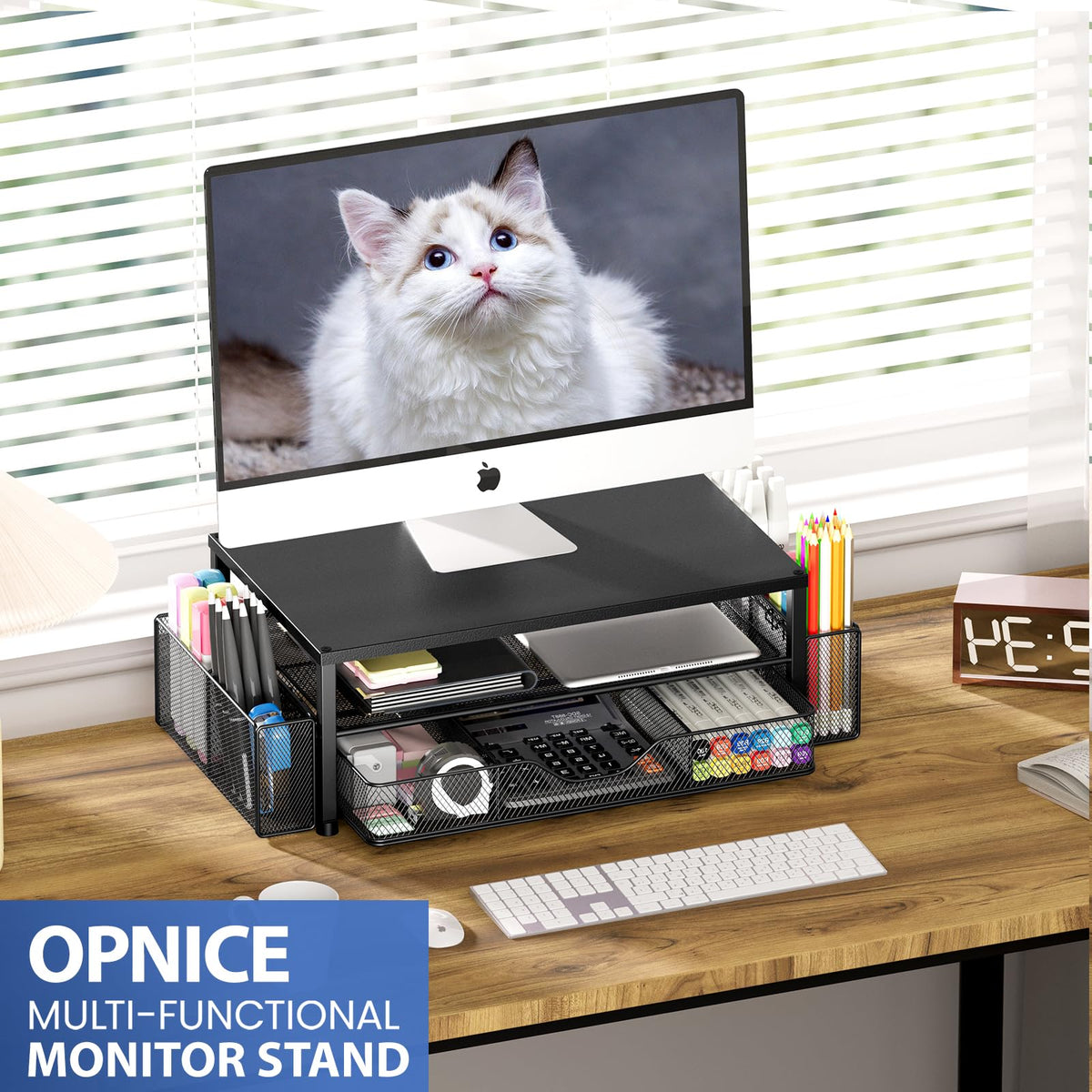 Monitor Riser with Drawer