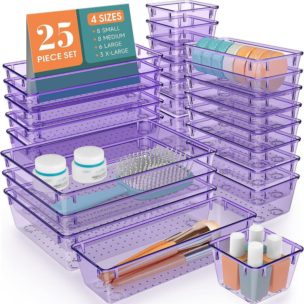 25-Piece Drawer Organizer Set