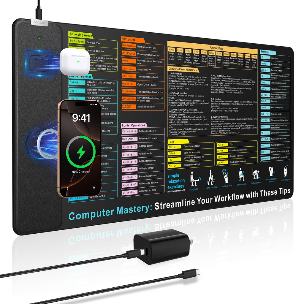 Wireless Charging Desk Mat