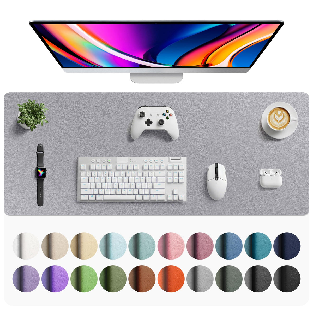 Non-Slip PU Leather Desk Mat