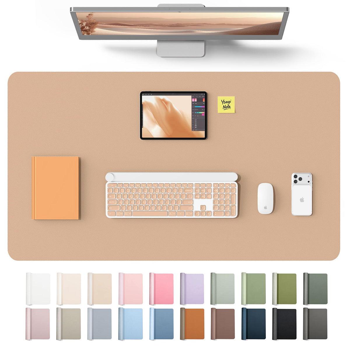 Waterproof PU Leather Desk Mat