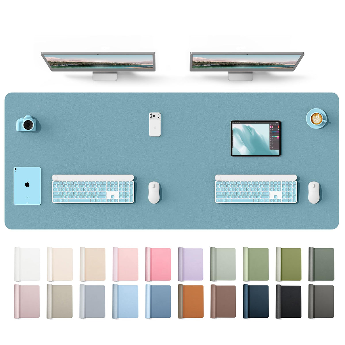 Waterproof PU Leather Desk Mat