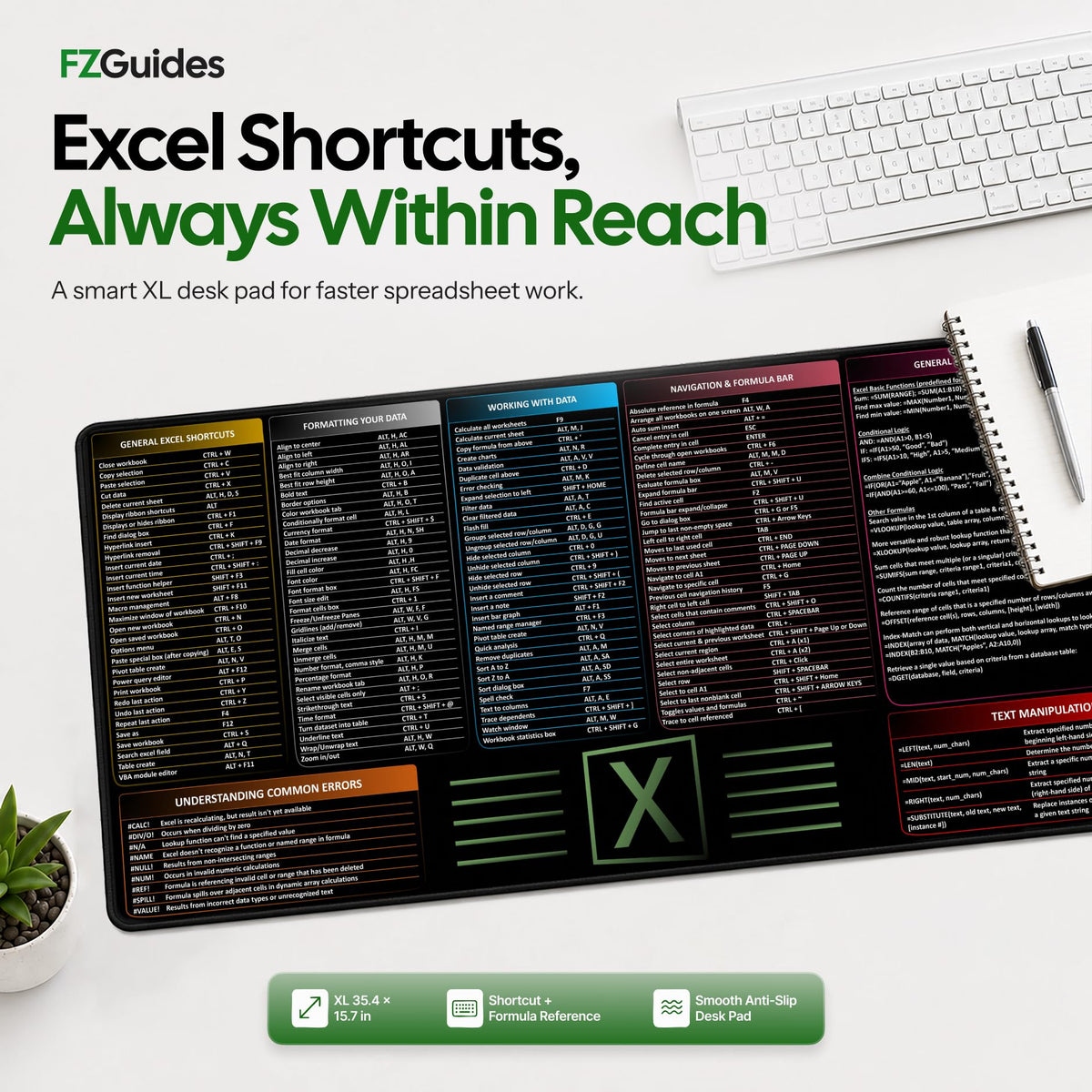 Shortcut Reference Desk Mat