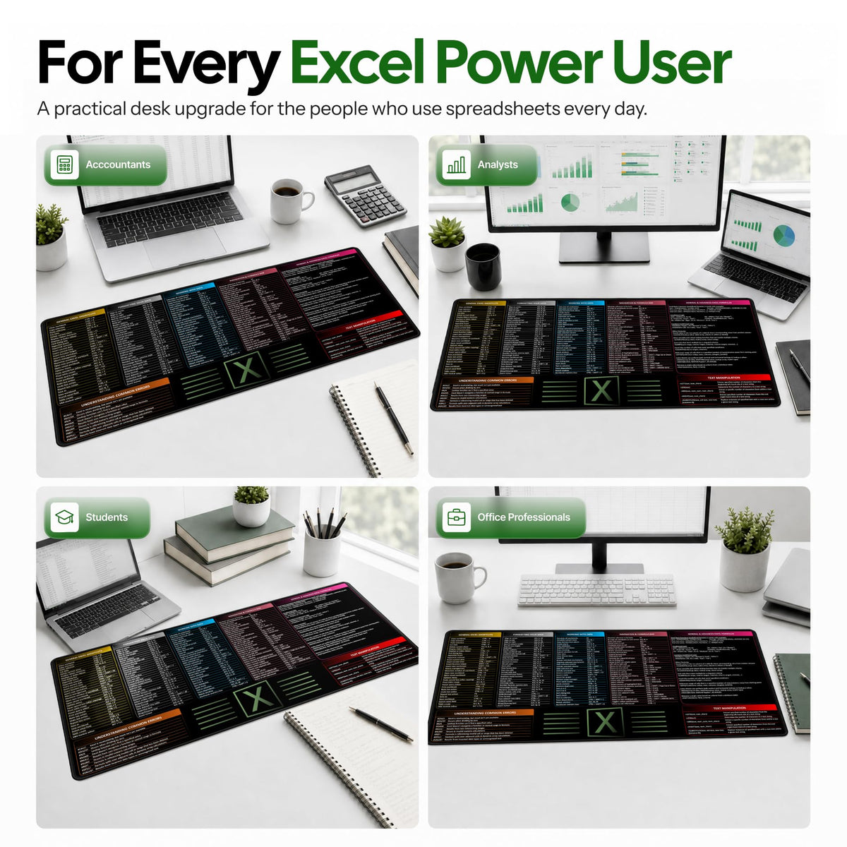 Shortcut Reference Desk Mat