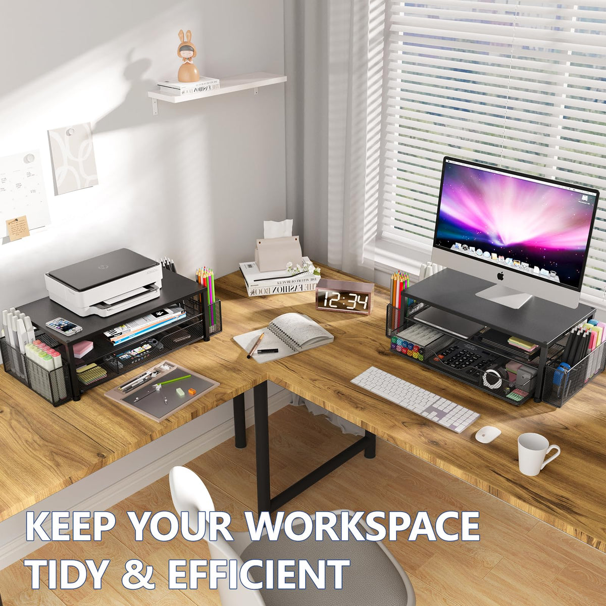 Monitor Riser with Drawer
