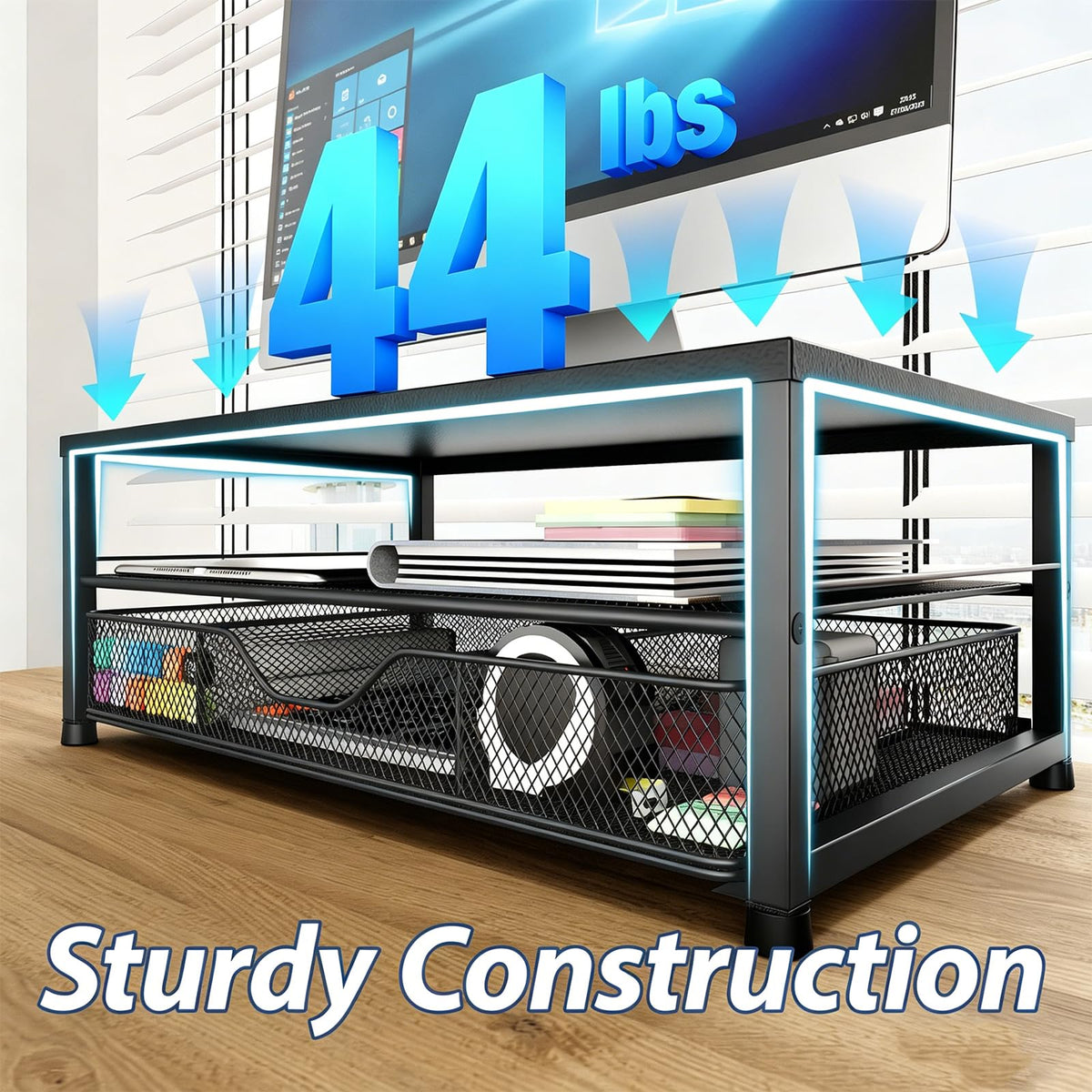 Monitor Riser with Drawer