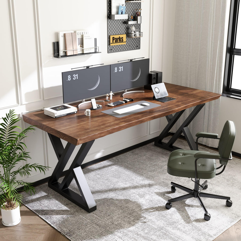 Live-Edge Solid Wood Desk