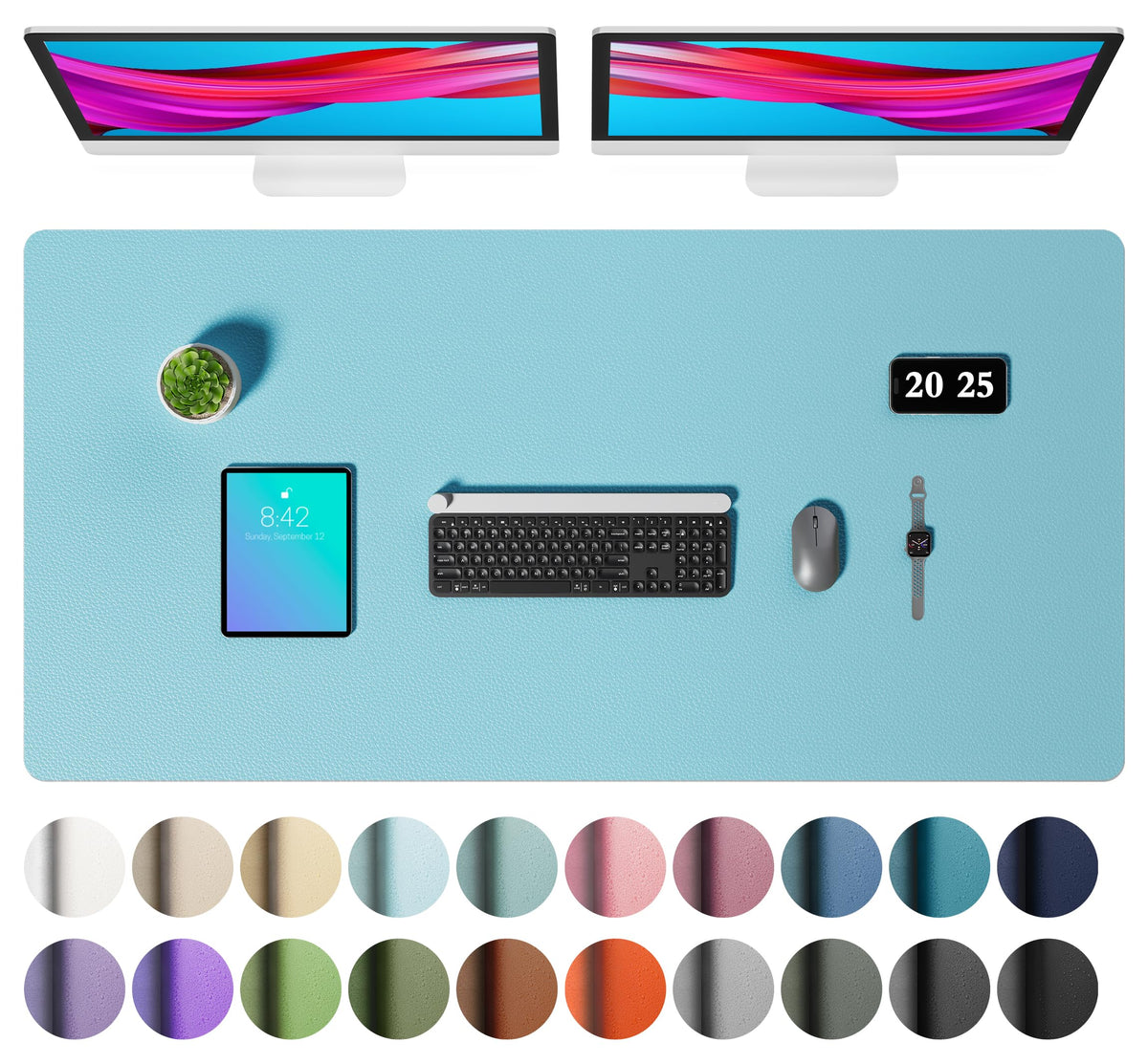Non-Slip PU Leather Desk Mat