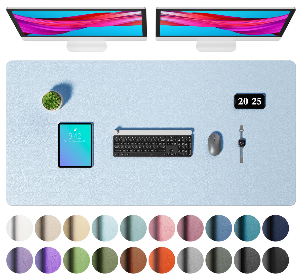 Non-Slip PU Leather Desk Mat