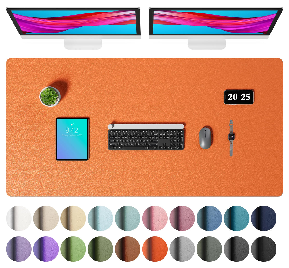 Non-Slip PU Leather Desk Mat