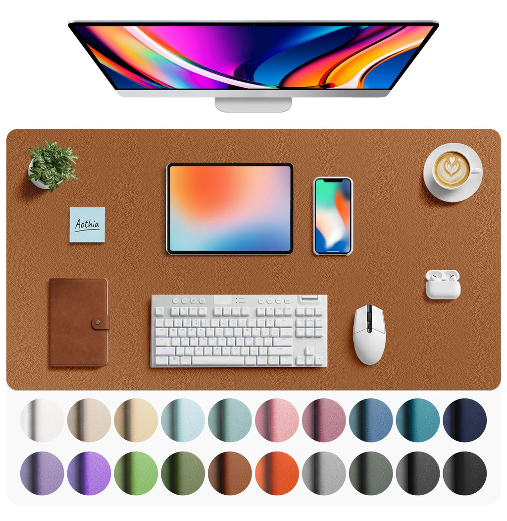 Non-Slip PU Leather Desk Mat