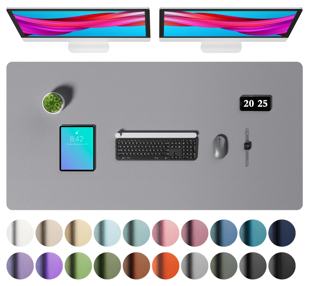 Non-Slip PU Leather Desk Mat